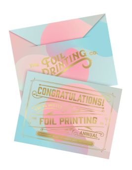 Metallic Foil Envelope Printing C5 Gold