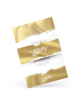 Metallic Foil Belly Band Gold
