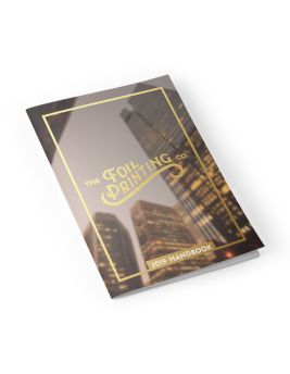 Metallic Gold Foil Booklet Front