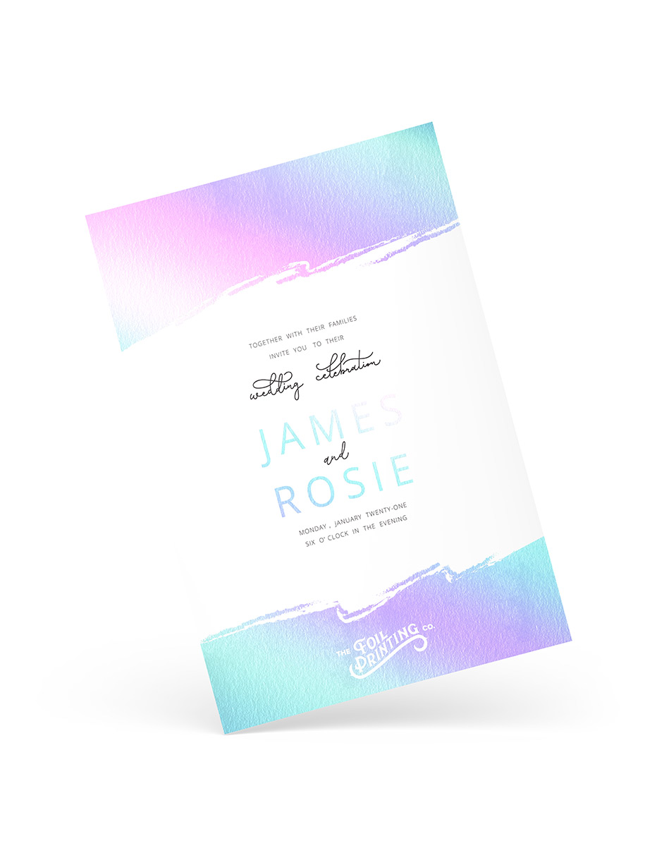 Holographic Foil Invites Angled