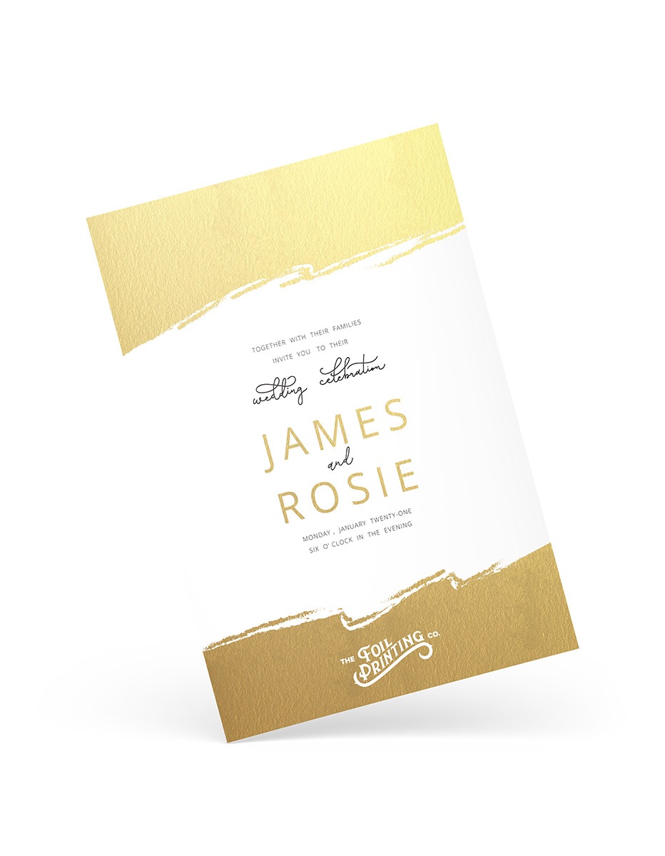 Foil Wedding Invitations - Foil Print Wedding Invitations On 40+ Paper Types - The Foil Printing Co.