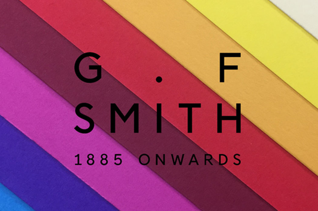 Multicoloured panel with G.F logo image