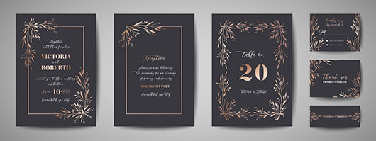 Eye Catching Metallic Foil Design