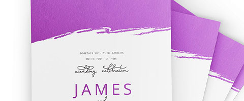 Purple Metallic Foil Image