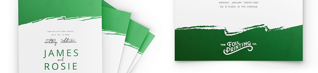 Green Metalic Foil Print