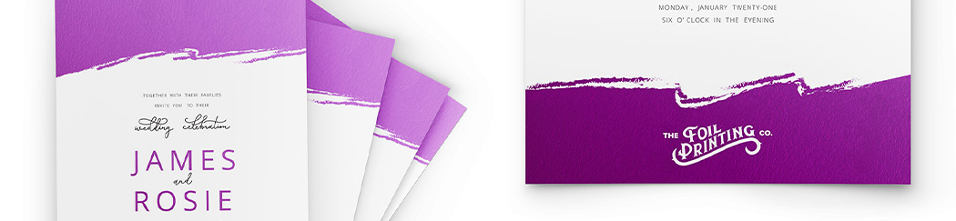 Purple Metallic Foil Print