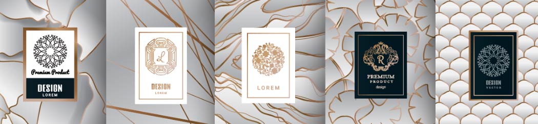 luxury products rose gold colour flyer
