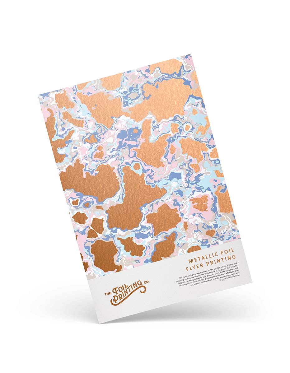 Copper Metallic Foil Flyers Angled