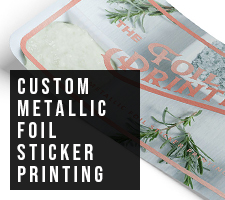Metallic Foil Sticker Printing