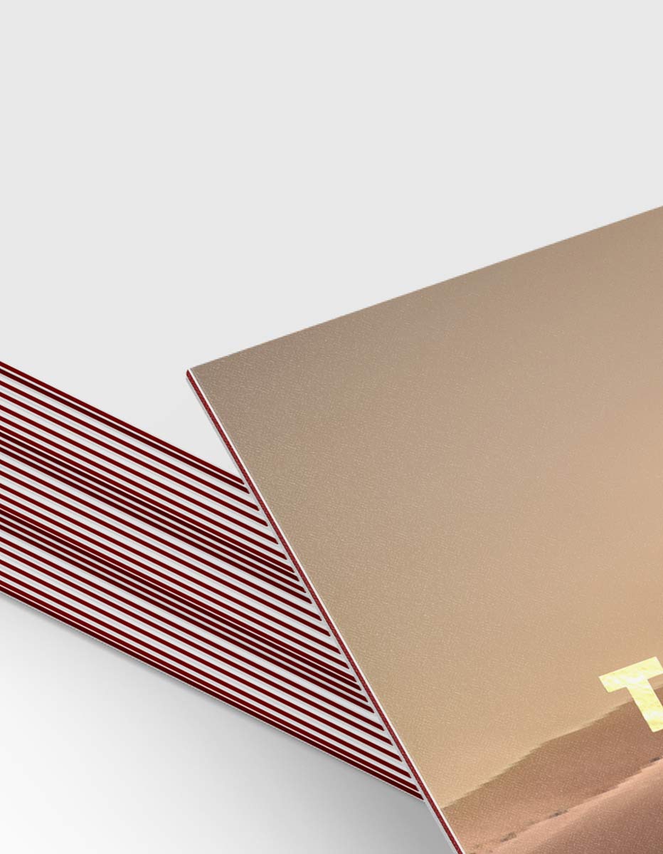 Metallic Foil Triplex Colour Core Business Cards Fanned