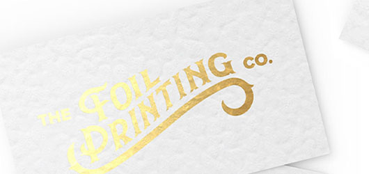 Gold foil business cards