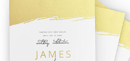 Gold Foil Invitation image